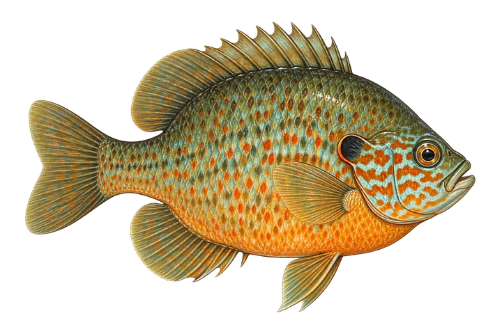 Illustration of a Pumpkinseed
